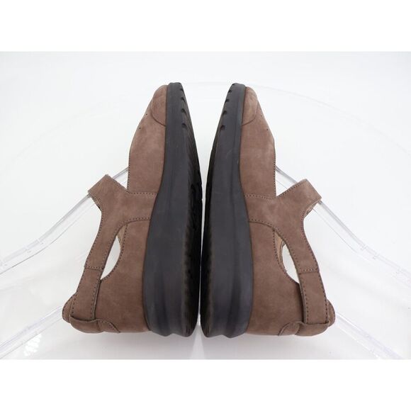 Mephisto Marsia Mary Jane Wedge Size 7.5 Brown Nubuck Pump Platform Slip On - Picture 7 of 13